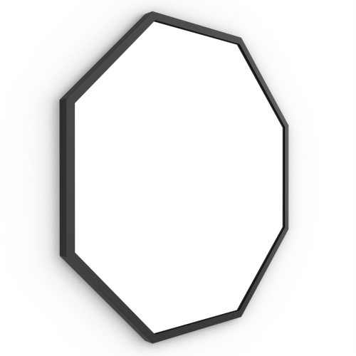 Docklands Octagon Mirror 60cm Black