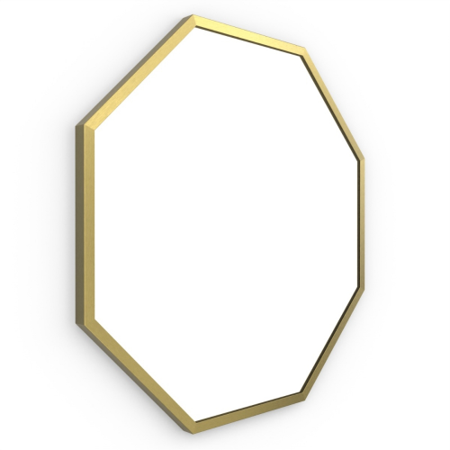 Docklands Octagon Mirror 60cm Brushed Brass