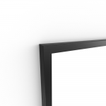 Docklands Rectangular Mirror 40 Black - 40x70cm