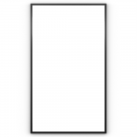 Docklands Rectangular Mirror 50 Black - 50x80cm