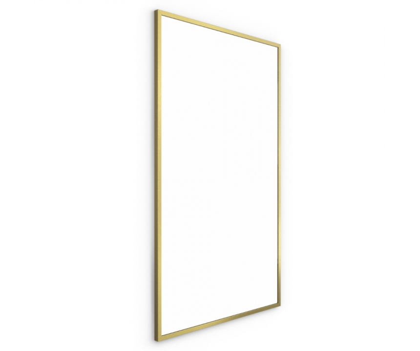 Docklands Rectangular Mirror 40 Brushed Brass - 40x70cm