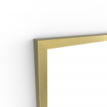 Docklands Rectangular Mirror 40 Brushed Brass - 40x70cm