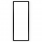Docklands Rectangular Mirror 41 Black - 40x100cm