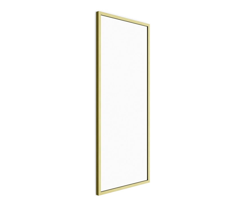 Docklands Rectangular Mirror 41 Brushed Brass - 40x100cm