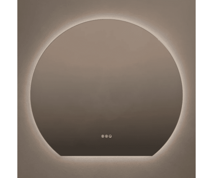 Origins Living Claris Round Cut Bathroom Mirror 100cm