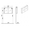 VitrA 1020x695mm Mirrored Cabinet - Brushed Chrome