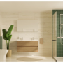 VitrA 1220x695mm Mirrored Cabinet - Brushed Chrome