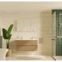 VitrA 1220x695mm Mirrored Cabinet - Brushed Chrome