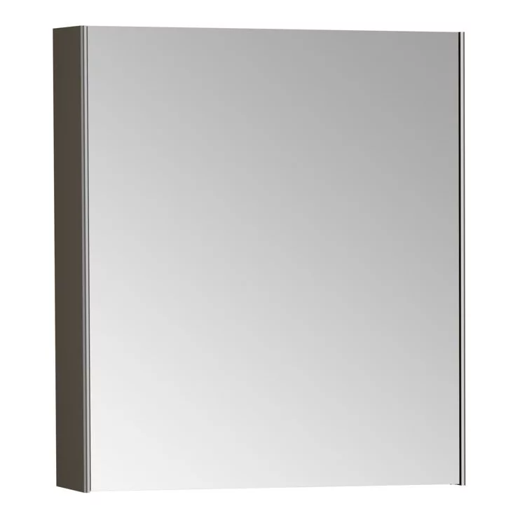 VitrA 620x695mm Mirrored Cabinet (RH Hinge) - Brushed Chrome
