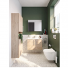 VitrA 820x695mm Mirrored Cabinet - Brushed Chrome