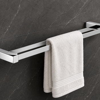 Origins Living Spluga Double Towel Rail 55cm - Chrome SG22-13 Bathroom Accessory