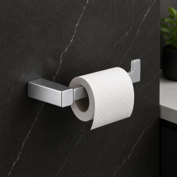 Origins Living Spluga Open Toilet Roll Holder - Chrome SG24-13 Bathroom Accessory