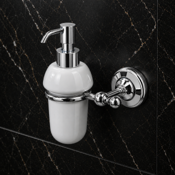 Origins Living Albany Soap Dispenser - Chrome/White ALB-113001-CH Bathroom Accessory
