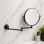 Origins Living Hutton Reversible 5x Magnifying Wall Mirror - Black HTN-007520-BK Bathroom Accessory