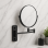 Origins Living Mason Reversible 5x Magnifying Wall Mirror - Black MSN-007520-BK Bathroom Accessory