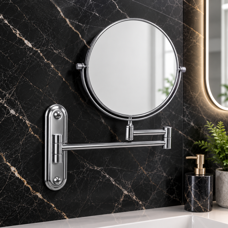 Origins Living Taylor Reversible 5x Magnifying Wall Mirror - Chrome TYL-007520-CH