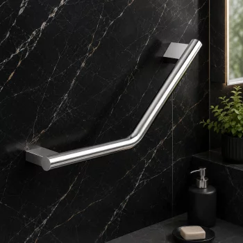 Origins Living Lux Angled Grab Bar - Chrome 153244 Bathroom Accessory