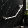 Origins Living Lux Angled Grab Bar - Chrome 153244 Bathroom Accessory