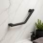 Origins Living Lux Angled Grab Bar - Black 176090 Bathroom Accessory