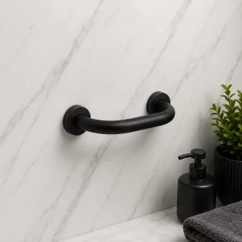 Origins Living Up Grab Bar 28cm - Black 1121/20-14 Bathroom Accessory