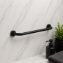 Origins Living Up Grab Bar 48cm - Black 1121/45-14 Bathroom Accessory