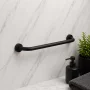 Origins Living Up Grab Bar 48cm - Black 1121/45-14 Bathroom Accessory