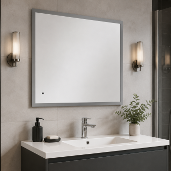 Origins Living Edison Rectangular Mirror 100 - 100x80cm EDS-011108-00 Bathroom Accessory