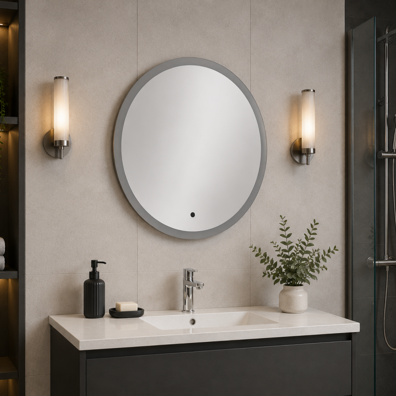 Origins Living Edison Round Mirror 80cm EDS-01D080-00