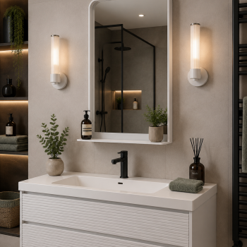 Origins Living City Mirror with Shelf 50 White - 50x75cm CTY-002057-WH Bathroom Accessory