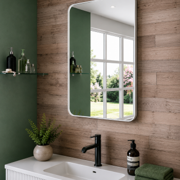 Origins Living City Rectangular Mirror 50 Black - 50x75cm B375608 Bathroom Accessory