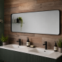 Origins Living City Rectangular Mirror 150 Black - 150x50cm B375615 Bathroom Accessory