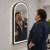 Origins Living Lomax Light Arch Mirror 40 Black - 40x80cm LML-01R048-BK