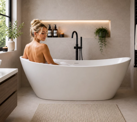 Belmont Freestanding 1700x780x690mm Bath - White