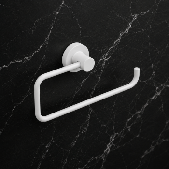 Origins Living Tecno Project Open Towel Ring - White 176861 Bathroom Accessory