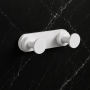 Origins Living Tecno Project Double Hook - White 172405 Bathroom Accessory