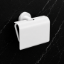 Origins Living Tecno Project Toilet Roll Holder with Flap - White 166169 Bathroom Accessory