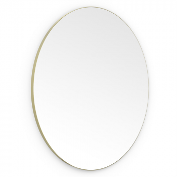 Origins Living Oslo Round Mirror 100cm Brushed Brass OSL-00D100-BB Bathroom Accessory