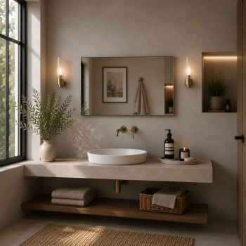 Origins Living Slim Rectangular Mirror 40 - 40x100cm VE88021 Bathroom Accessory