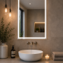 Origins Living Solid Light Mirror 60 - 60x80cm B004778 Bathroom Accessory