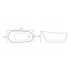 Ashbourne Freestanding Slipper 1500x700x690mm Bath DIBF0086