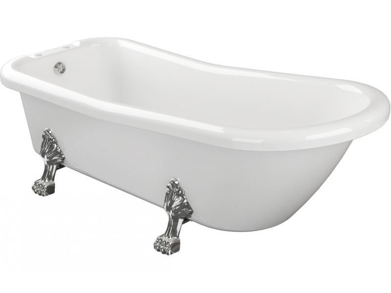Bayswater Freestanding 1530x670x760mm 2TH Bath w/Feet DIBFP2014