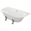 Finchley Freestanding Back To Wall 1700x800x600mm 2TH Bath w/Feet - White DIBFP2018