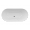 Harlesden Freestanding 1550x745x580mm 0TH Bath - Gloss White DIBF0074