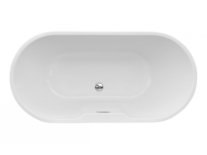 Harlesden Freestanding 1550x745x580mm 0TH Bath - Gloss White DIBF0074