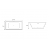 Hoxton Freestanding 1600x750x570mm Bath DIBF0066