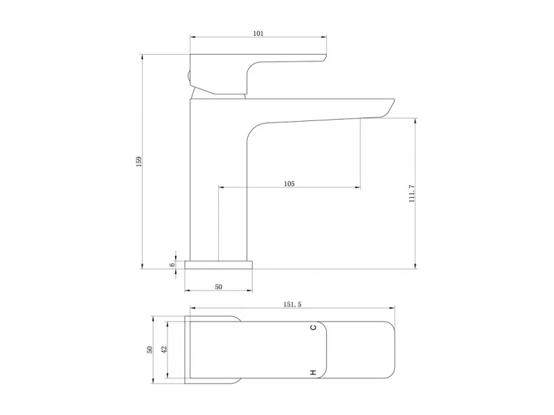 Berio Basin Mixer & Waste - Brushed Brass DITS1328