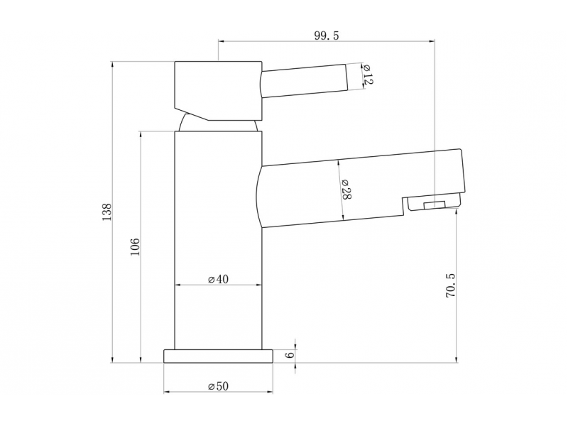 Liscia Basin Mixer & Waste - Chrome DITS1296 Liscia Basin Mixer & Waste - Chrome DITS1296