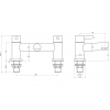 Liscia Bath Filler - Chrome DITB2238 Liscia Bath Filler - Chrome DITB2238
