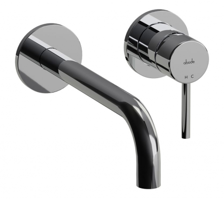 Abode Harmonie Wall Mounted Basin / Bath Mixer - Chrome