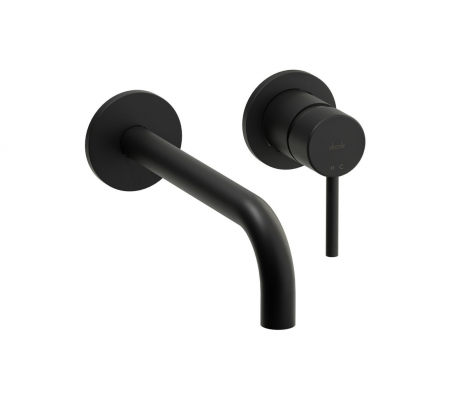 Abode Harmonie Wall Mounted Basin / Bath Mixer - Matt Black